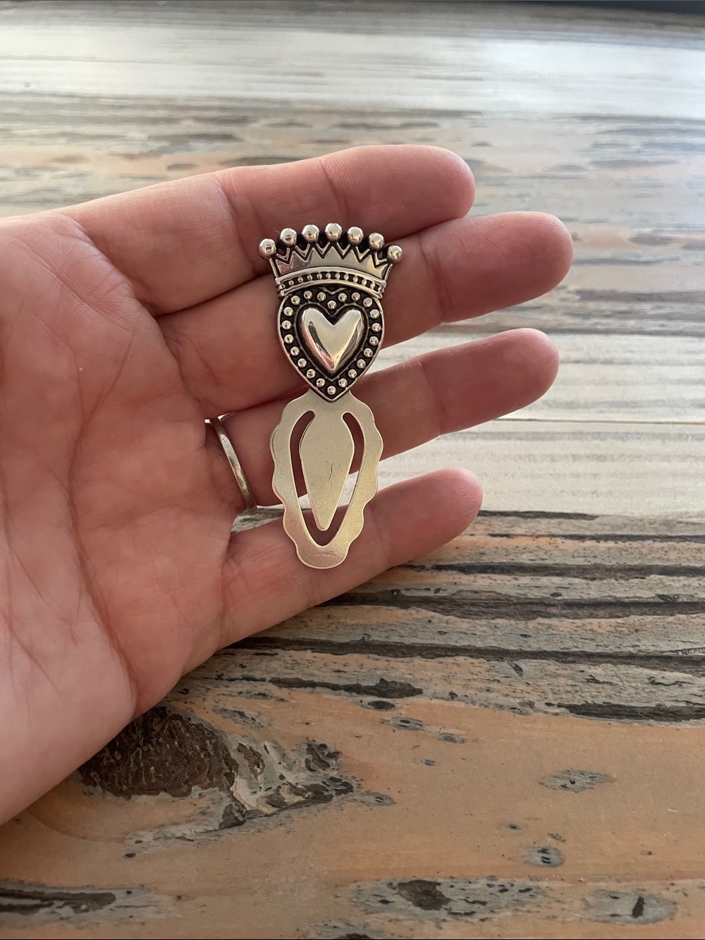 Brighton Bookmark - Crown & Heart